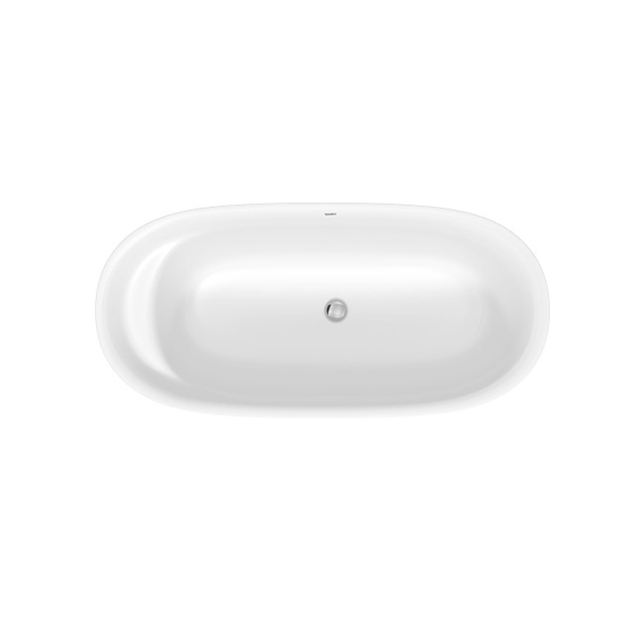 Duravit Cape Cod Ванна, отдельностоящая, с бесшовной панелью и ножками, с специальным сливом-переливом, DuraSolid® A, цвет: белый