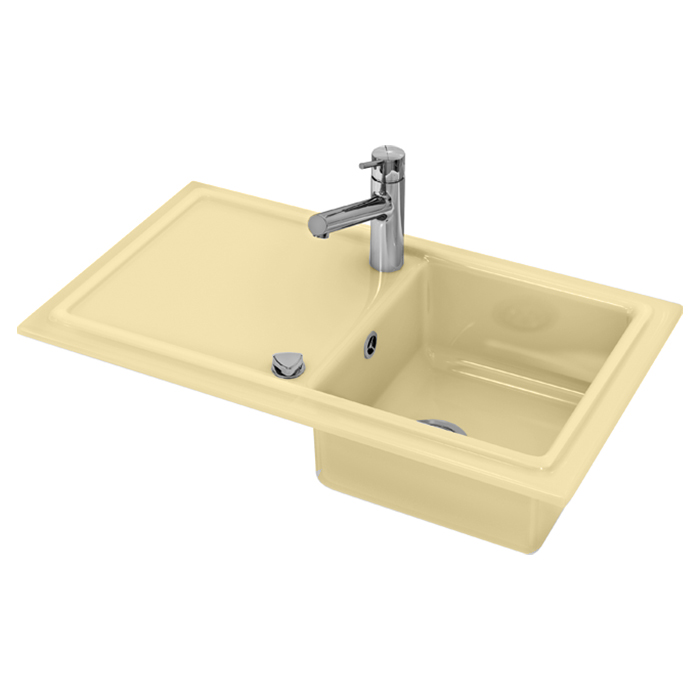 Duravit Cassia Кухонная мойка, встраиваемая, цвет: бежевая