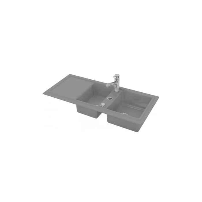 Duravit Cassia Мойка кухонная, 1 отв, встраиваемая, цвет: антрацит матовый