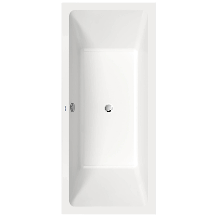 Duravit D.1 Ванна, прямоугольная, встроенная, с двумя наклонами спинки, акрил, цвет: белый
