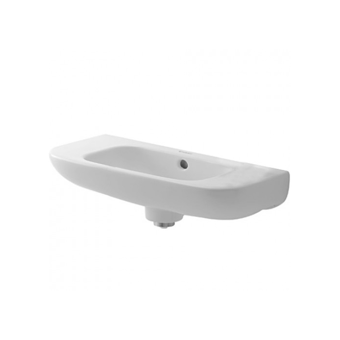 Duravit D-Code Раковина, подвесная, без отв, с переливом, цвет: белый
