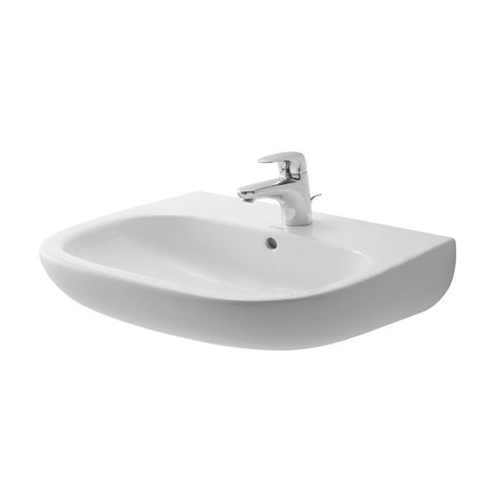 Duravit D-Code Раковина, подвесная, 1 отв, с переливом, цвет: белый