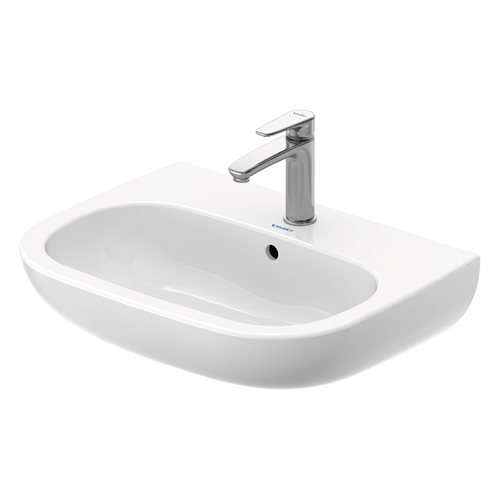 Duravit D-Code Раковина с перел, с 1 отв. под смес, цвет: белый