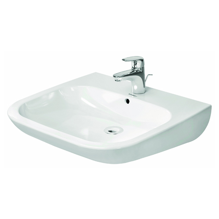 Duravit D-Code Раковина с перел, с 1 отв. под смес, цвет: белый