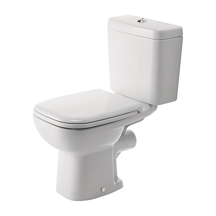 Duravit D-Code Унитаз моноблок, слив в стену, цвет: белый