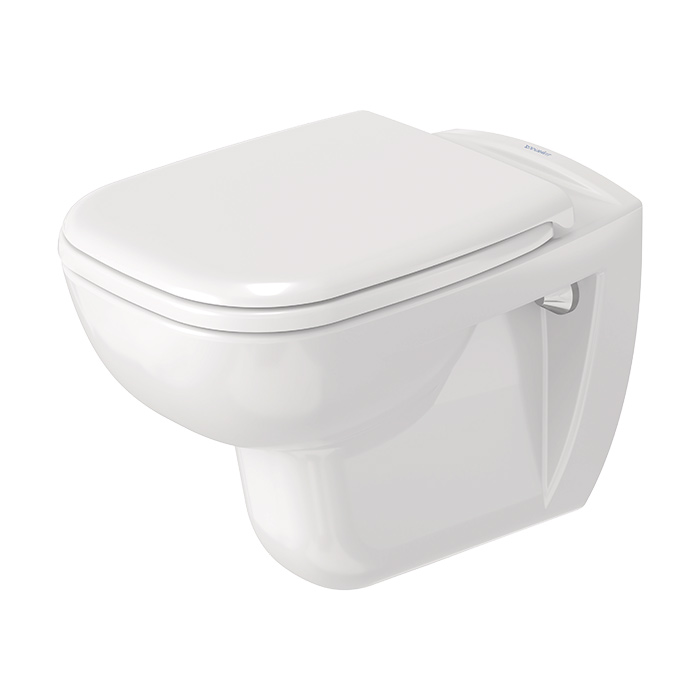 Duravit D-Code Унитаз подвесной, сиденье без микролифта, цвет: белый