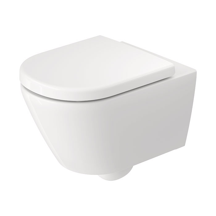 Duravit D-Code Унитаз подвесной, безободковый, цвет: белый