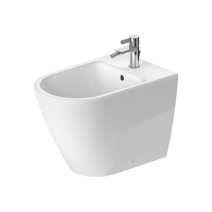Duravit D-Neo Биде напольное, с переливом, с 1 отв, цвет: белый
