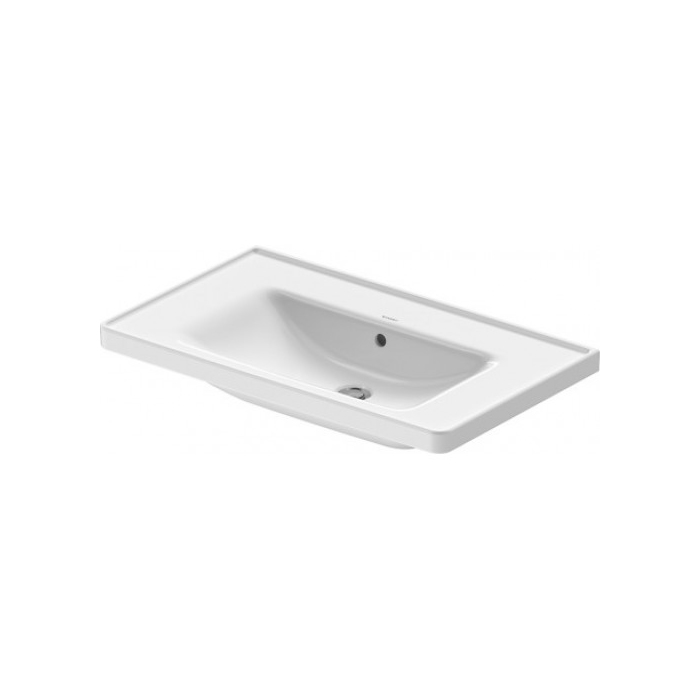 Duravit D-Neo Раковина, без отв, накладная, с переливом, цвет: белый