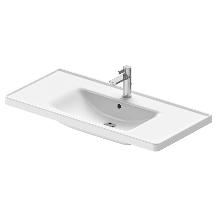 Duravit D-Neo Раковина, накладная, с переливом, 1 отв, цвет: белый