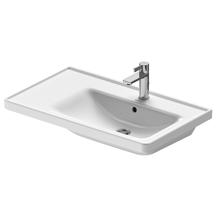 Duravit D-Neo Раковина накладная, с переливом, с 1 отв, Dx, цвет: белый