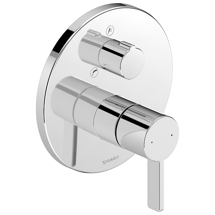 Duravit D-Neo Смеситель для ванны, встраиваемый, цвет: хром