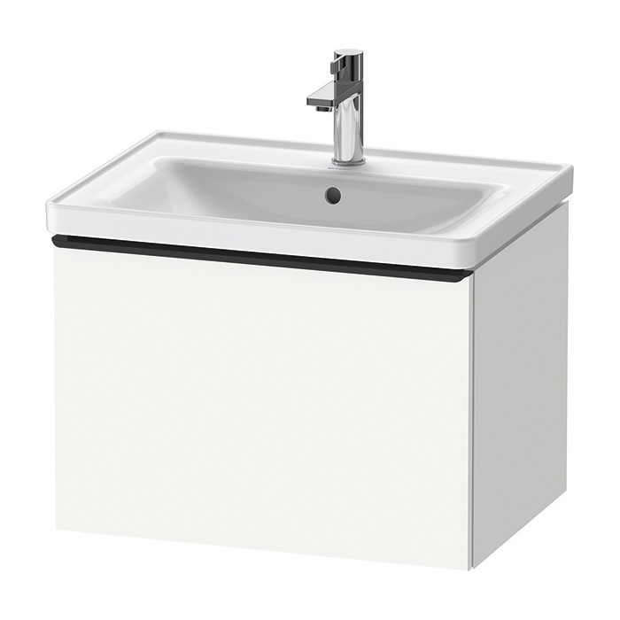Duravit D-Neo Тумба с раковиной, с 1 ящиком, подвесная, цвет: белый матовый