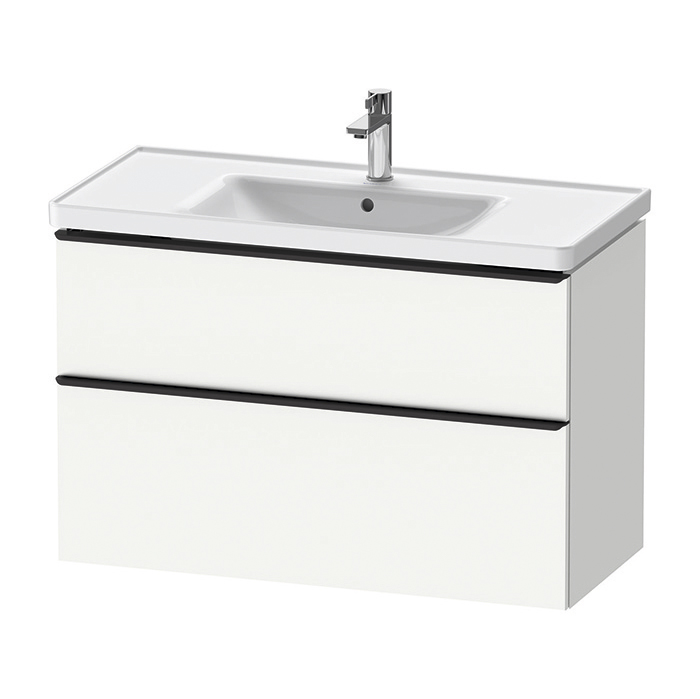 Duravit D-Neo Тумба с раковиной, 2 ящика, подвесная, цвет: Белый матовый