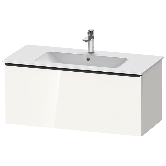 Duravit D-Neo Тумбочка подвесная, раковина, 1 ящик, цвет: белый высокоглянцевый