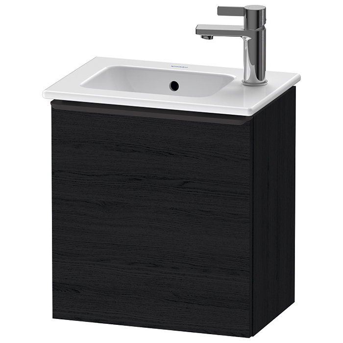 Duravit D-Neo Тумбочка подвесная, раковина, 1 дверка, цвет: Black Oak