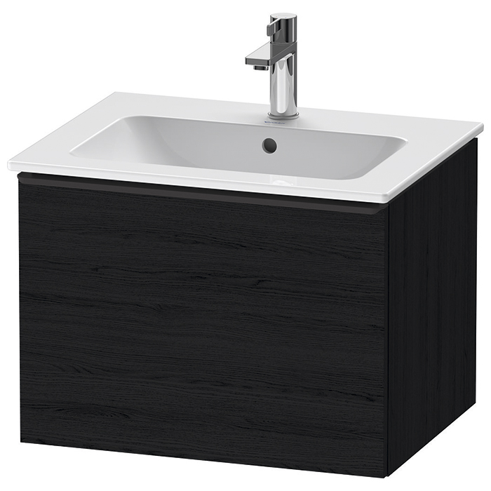 Duravit D-Neo Тумбочка подвесная, раковина, 1 ящик цвет: Black Oak