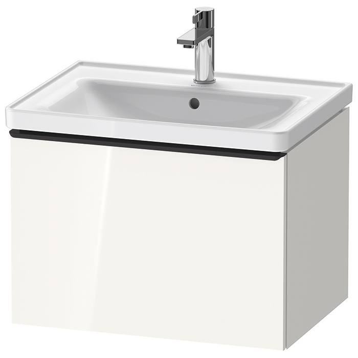 Duravit D-Neo Тумбочка подвесная, раковина, 1 ящик, цвет: белый высокоглянцевый