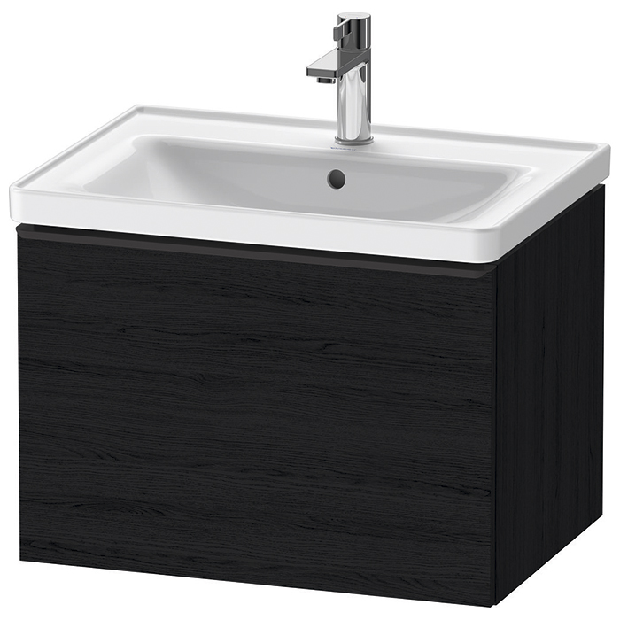 Duravit D-Neo Тумбочка подвесная, раковина, 1 ящик, цвет: Black Oak