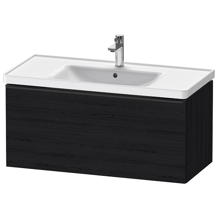 Duravit D-Neo Тумбочка подвесная, раковина, 1 ящик, цвет: Black Oak