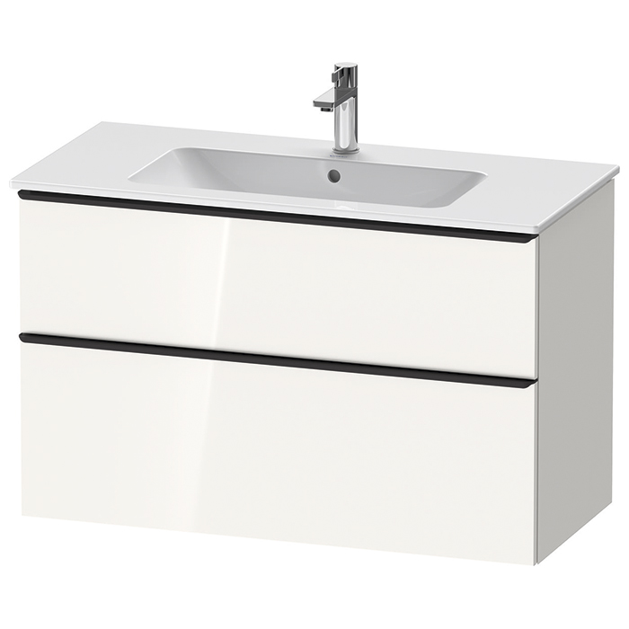 Duravit D-Neo Тумбочка подвесная, раковина, 1 ящик цвет: белый высокоглянцевый