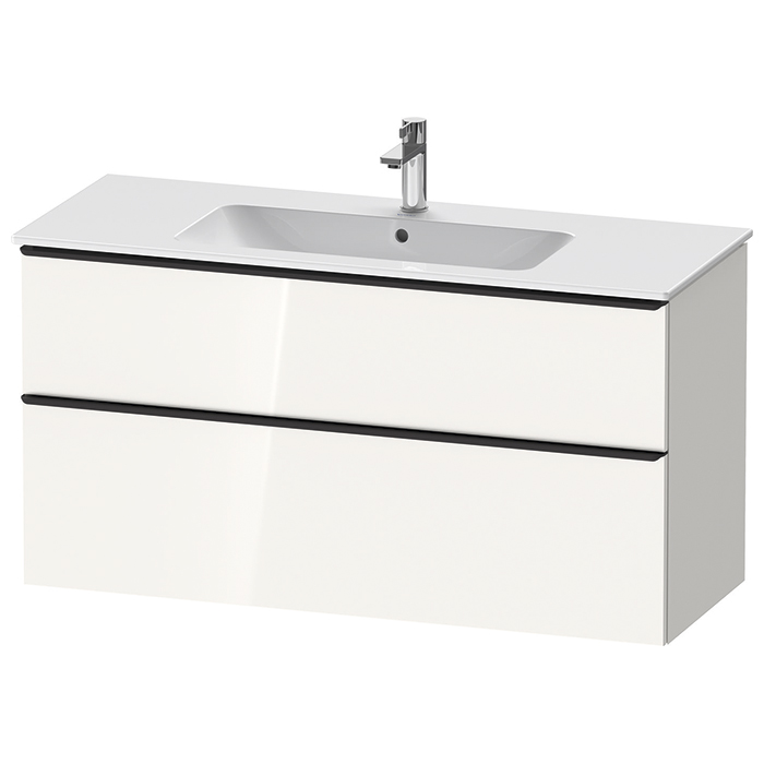 Duravit D-Neo Тумбочка подвесная, раковина, 1 ящик цвет: белый высокоглянцевый