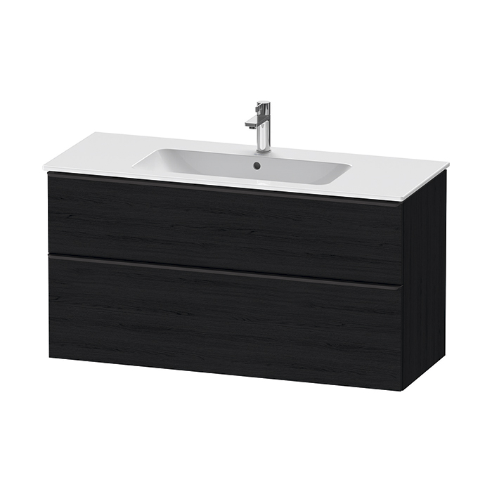 Duravit D-Neo Тумбочка подвесная, раковина, 1 ящик цвет: Black Oak