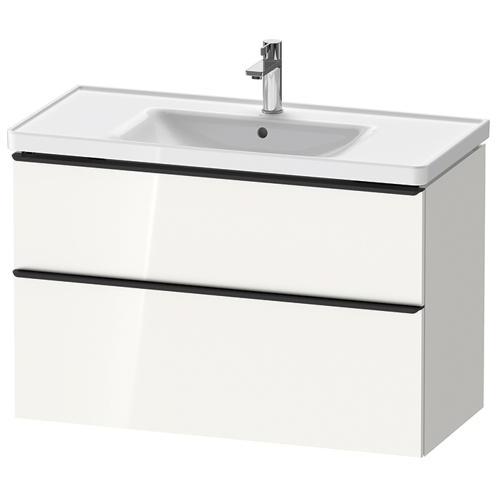 Duravit D-Neo Тумбочка подвесная, раковина, 1 ящик, цвет: белый высокоглянцевый