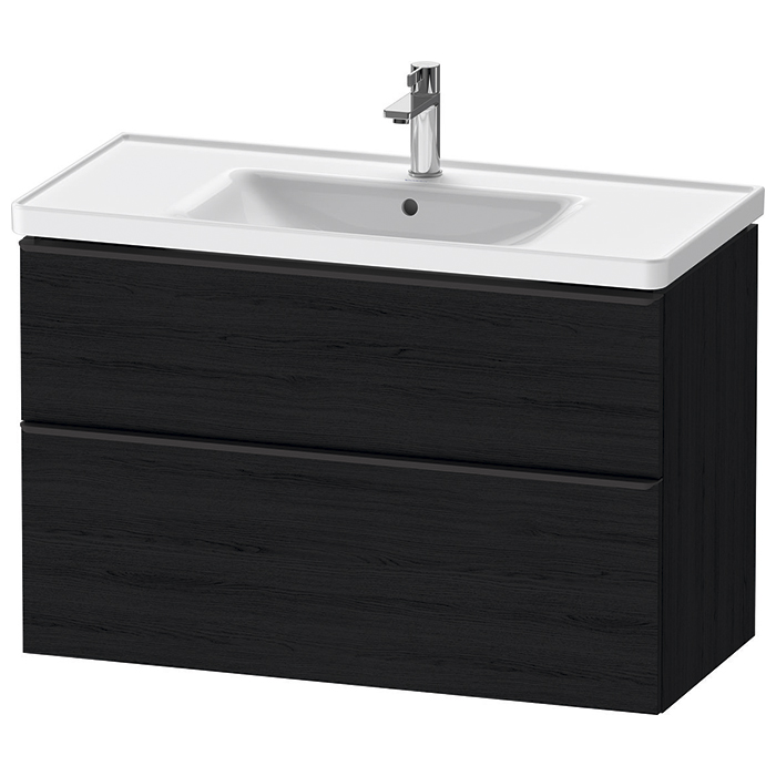 Duravit D-Neo Тумбочка подвесная, раковина, 1 ящик, цвет: Black Oak