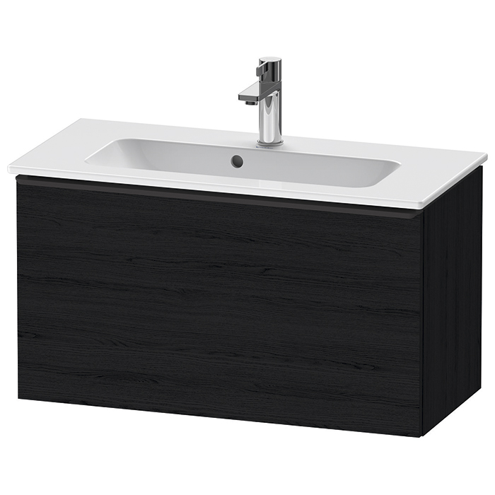 Duravit D-Neo Тумбочка подвесная Compact, раковина, 1 ящик, цвет: Black Oak