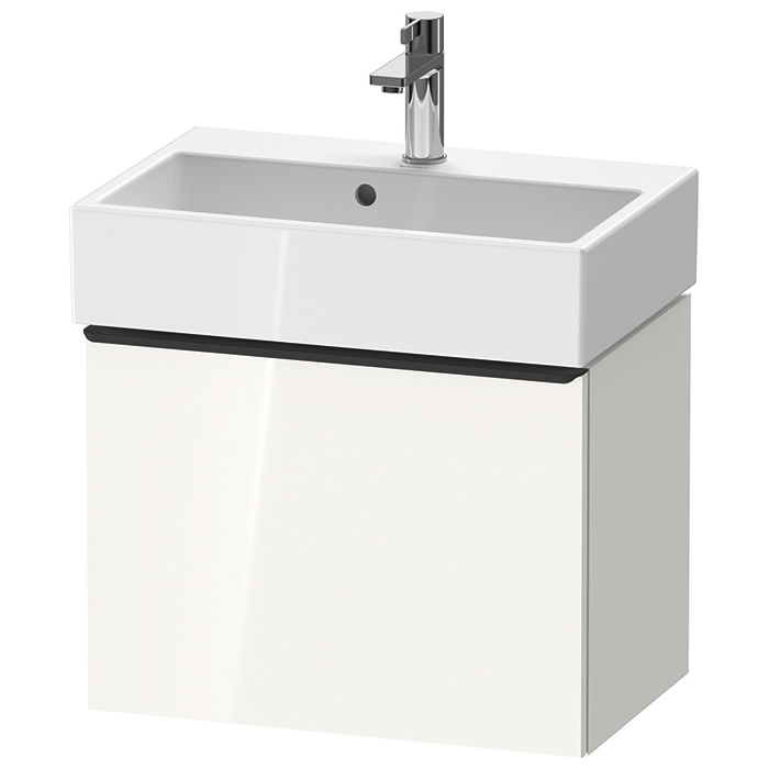 Duravit D-Neo Тумбочка подвесная компакт, раковина, 1 ящик, цвет: белый высокоглянцевый