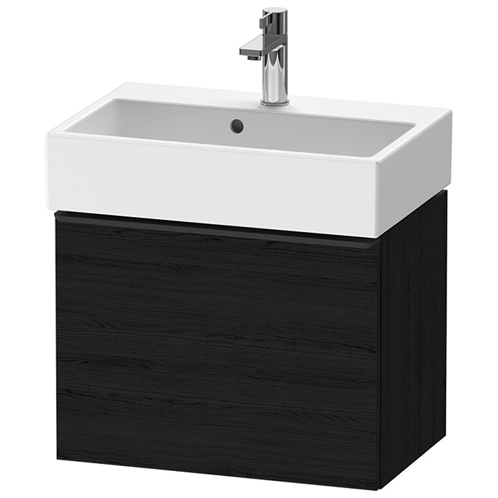 Duravit D-Neo Тумбочка подвесная компакт, раковина, 1 ящик, цвет: Black Oak