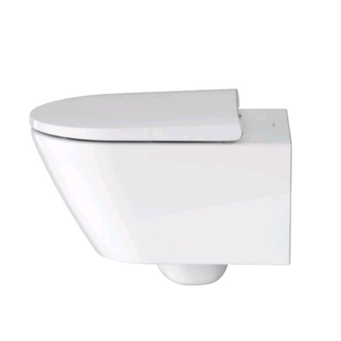 Duravit D-Neo Унитаз, подвесной, безободковый, цвет: белый матовый сатинированный