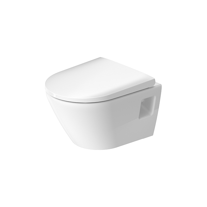 Duravit D-Neo Унитаз подвесной, безободковый, в комплекте с сиденьем 0021690000, цвет: белый