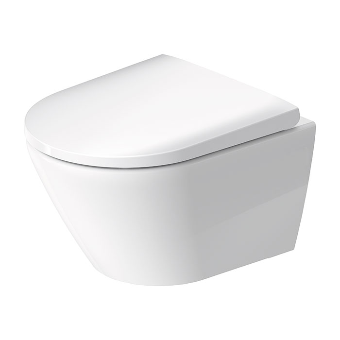 Duravit D-Neo Унитаз подвесной, безободковый, сиденье микролифт, цвет: белый