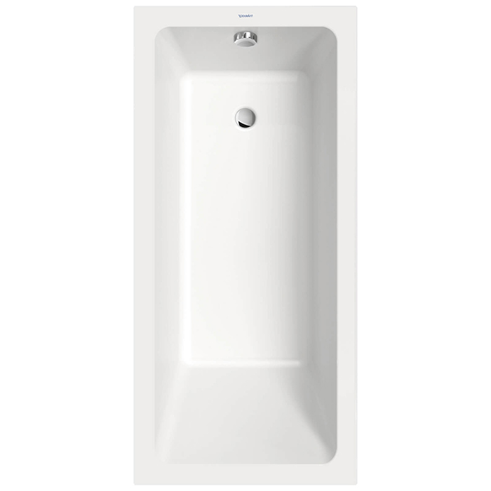 Duravit D-Neo Ванна, отдельностоящая, DuraSolid, со сливом (без перелива), цвет: белый