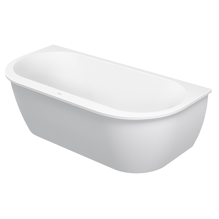 Duravit Darling New Ванна, акриловая, пристенный вариант, с панелью и ножками,с 2 наклонами для спины, цвет: белый