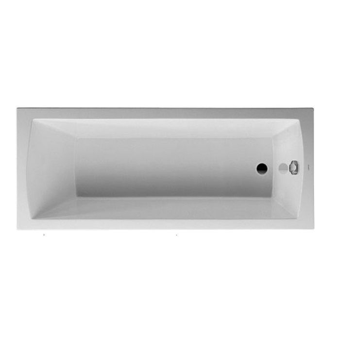 Duravit Daro Ванна, акриловая, прямоугольная встраиваемая,с наклоном для спины, цвет: белый