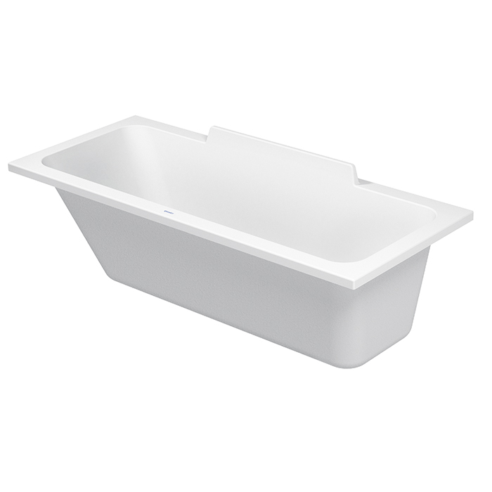 Duravit DuraStyle Ванна, прямоугольная, встраиваемая или версия с панелями и ножками, с наклоном для спины слева, цвет: белый