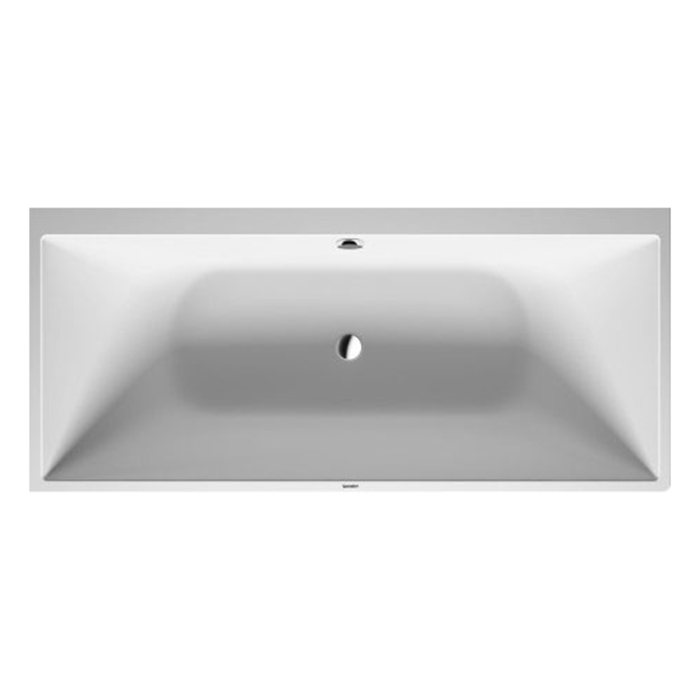Duravit DuraSquare Ванна, угол левый, с панелью и ножками.с 2 наклонами для спины, цвет: белый