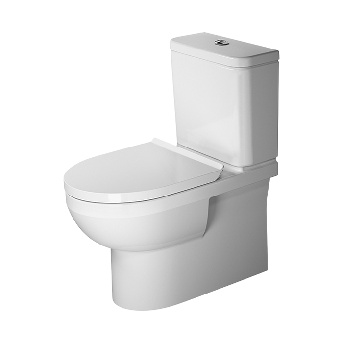 Duravit DuraStyle basic Унитаз-моноблок, безободковый, слив универсальный, подключение справа/слева, цвет: белый