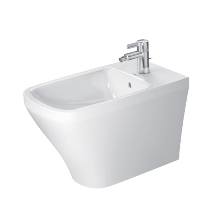 Duravit DuraStyle Биде напольное приставное, с 1 отв под смеситель. с креплением, цвет: белый