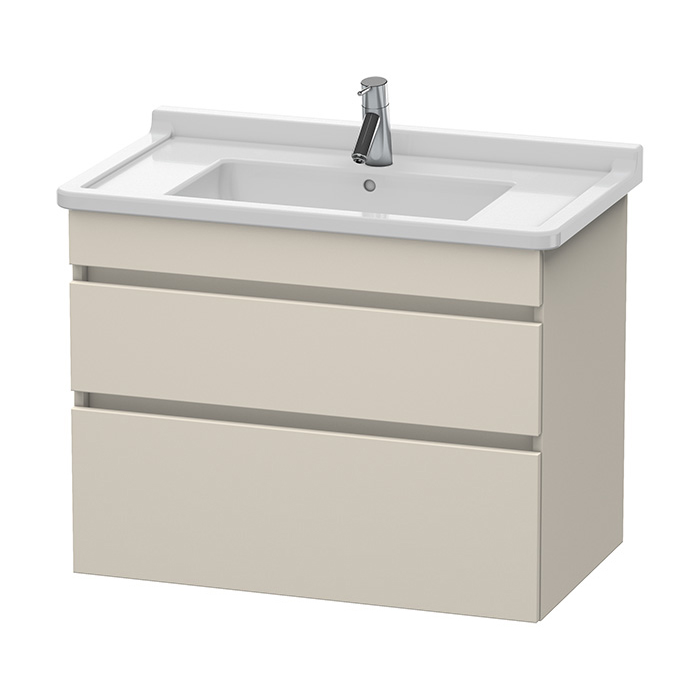 Duravit DuraStyle Тумба с раковиной, 2 выдв. ящика, подвесная, цвет: Серо-коричневый матовый