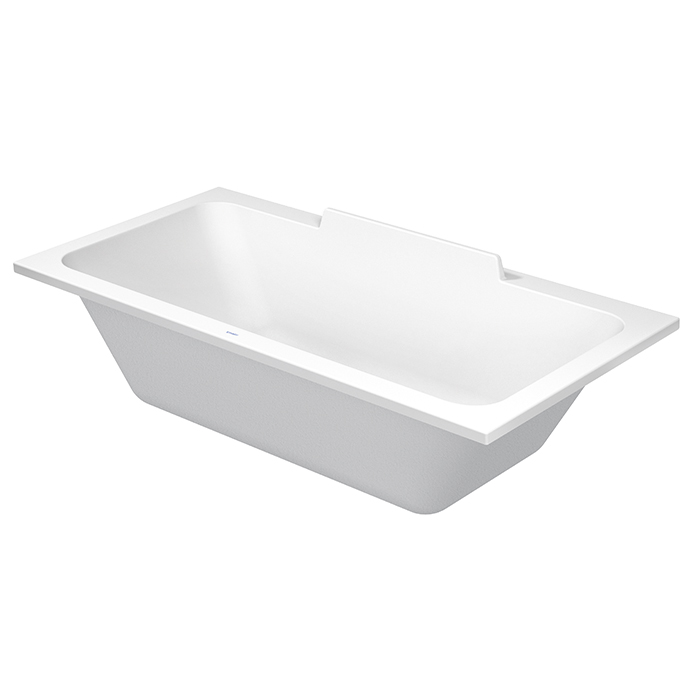 Duravit Durastyle Ванна, акриловая, прямоугольная встраиваемая или с панелями, с двумя наклонами для спины, цвет: белый