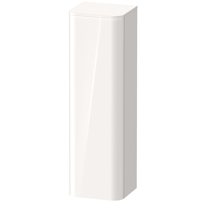 Duravit Happy D.2 Plus Пенал подвесной, 1 дверь, 3 стекл. полки, DX, цвет: белый глянцевый