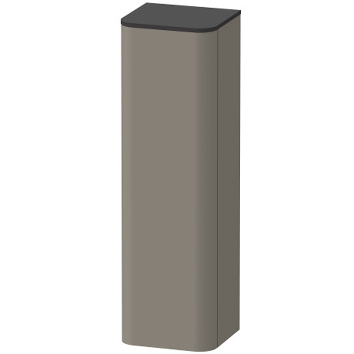 Duravit Happy D.2 Plus Пенал подвесной 1 дверь, 3 стекл. полки, DX, цвет: stone grey satin matt