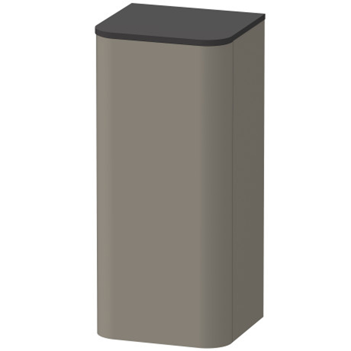 Duravit Happy D.2 Plus Пенал подвесной 1 дверь, 2 стекл. полки, DX, цвет: stone grey satin matt