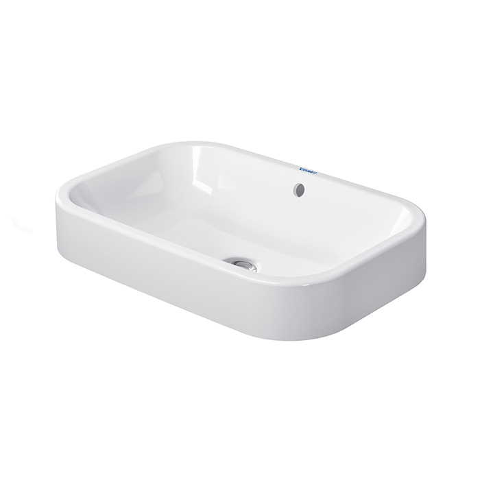 Duravit Happy D.2 Раковина накладная, без отв, с WonderGliss, цвет: белый
