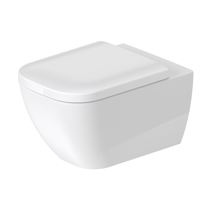 Duravit Happy D.2 Унитаз подвесной безободковый, с креплением, Hygiene-Glaze, цвет: белый