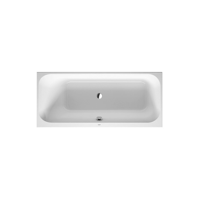 Duravit Happy D.2 Ванна акриловая, прямоугольная.встраиваемая версия, с наклоном для спины слева, цвет: белый